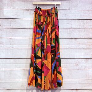 True Destinations Resort Wear Wide Leg Flare Pants Beach Coverup Size Large